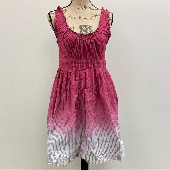 CONVERSE one star cotton sleeveless pink ombre sundress‎ - Picture 1 of 7